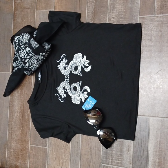 G MIMI cropped short sleeved graphic t - Picture 2 of 3